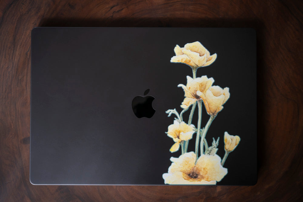 Poppies, Fine Art Sticker
