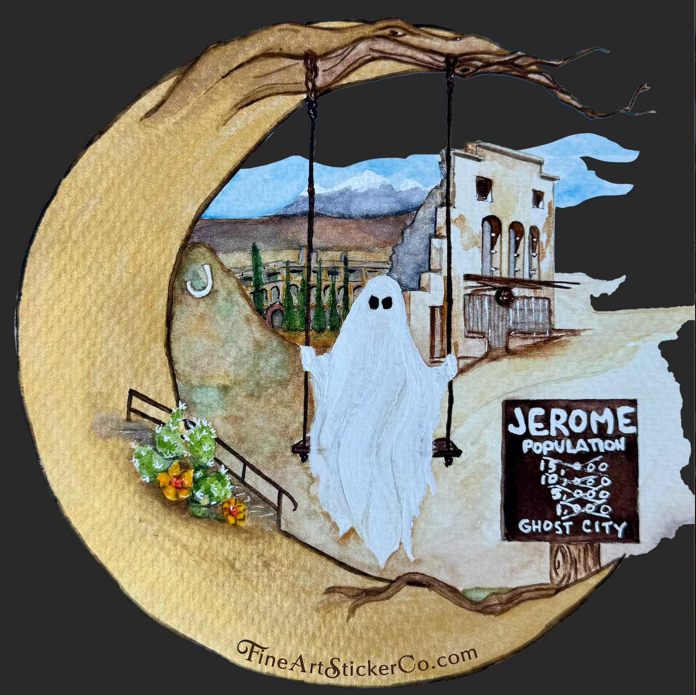 Lunar Boo, Holographic Die-Cut