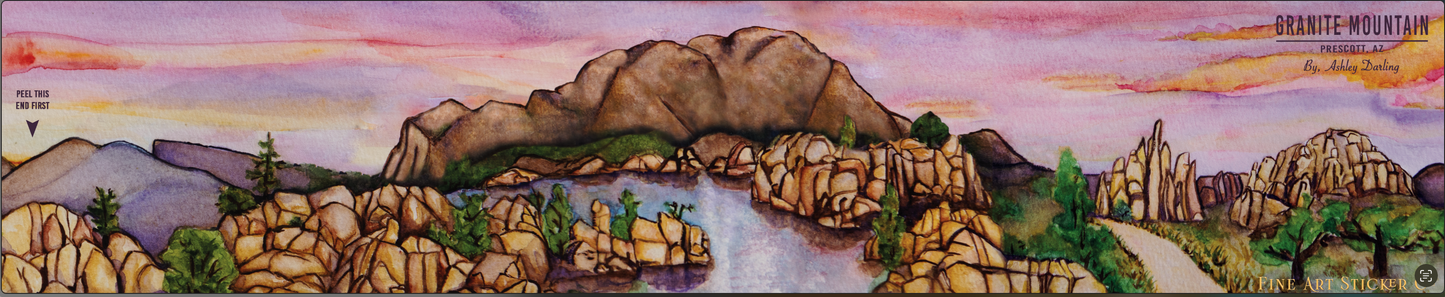 Granite Mountain, Fine Art Sticker