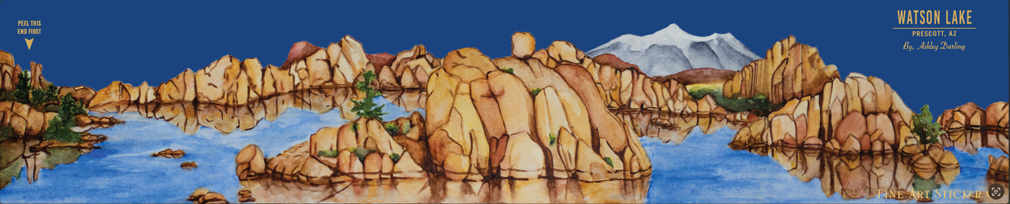 Watson Lake, Fine Art Sticker
