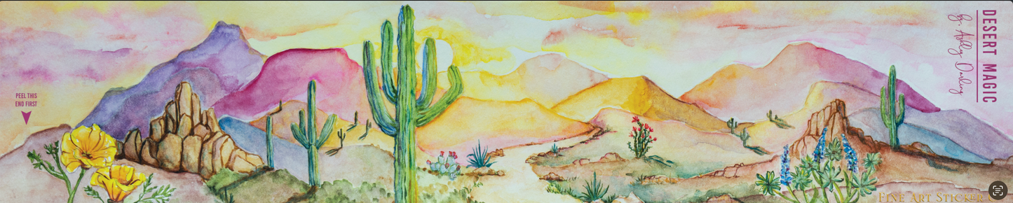 Desert Magic, Fine Art Sticker