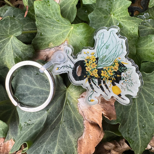 Bee Acrylic Keychain