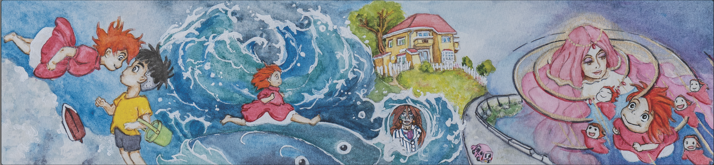 Ponyo, Limited Edition, Fine Art Sticker